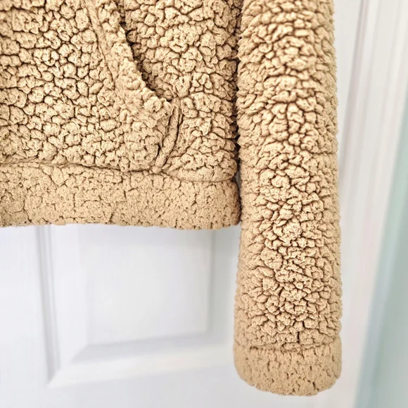 Garage Women's Sherpa Cowl Sweatshirt Sweater Size S Petite - Picture 5 of 10